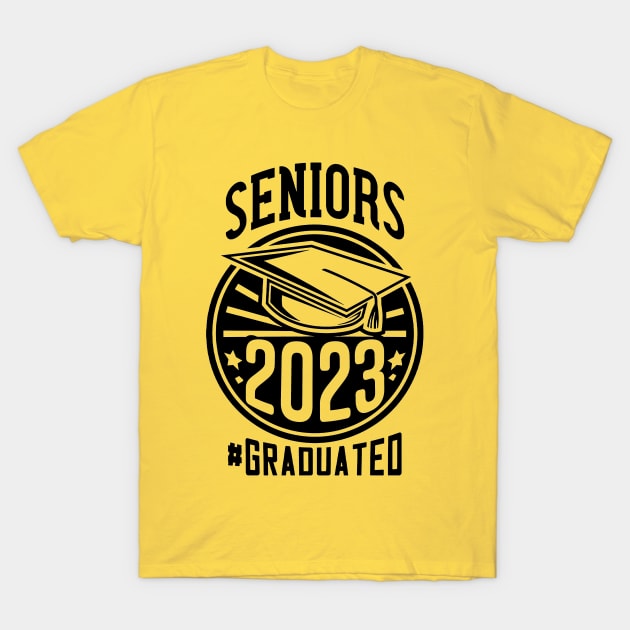 Seniors 2023 Graduated T-Shirt by joyjeff